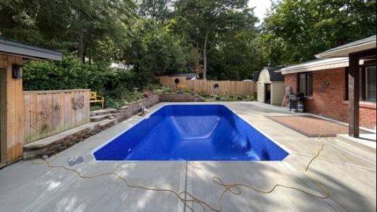 Replaced Pool Liner
