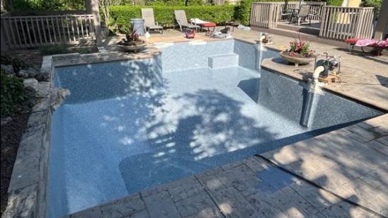 Old Pool Liner Replaced